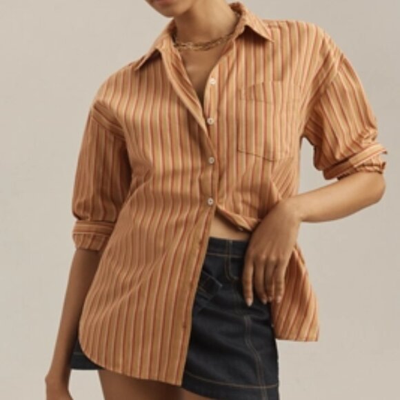 Anthropologie The Bennet Buttondown Shirt by Maeve (NEW 3X) - Picture 1 of 1